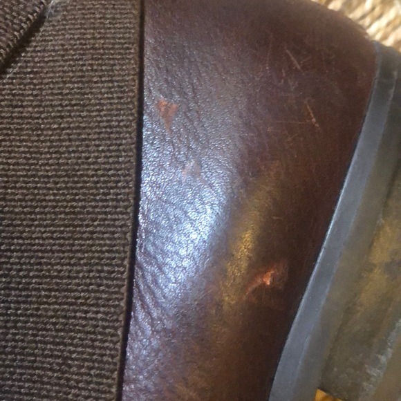 Lauren Ralph Lauren brown leather ankle booties - Picture 6 of 7